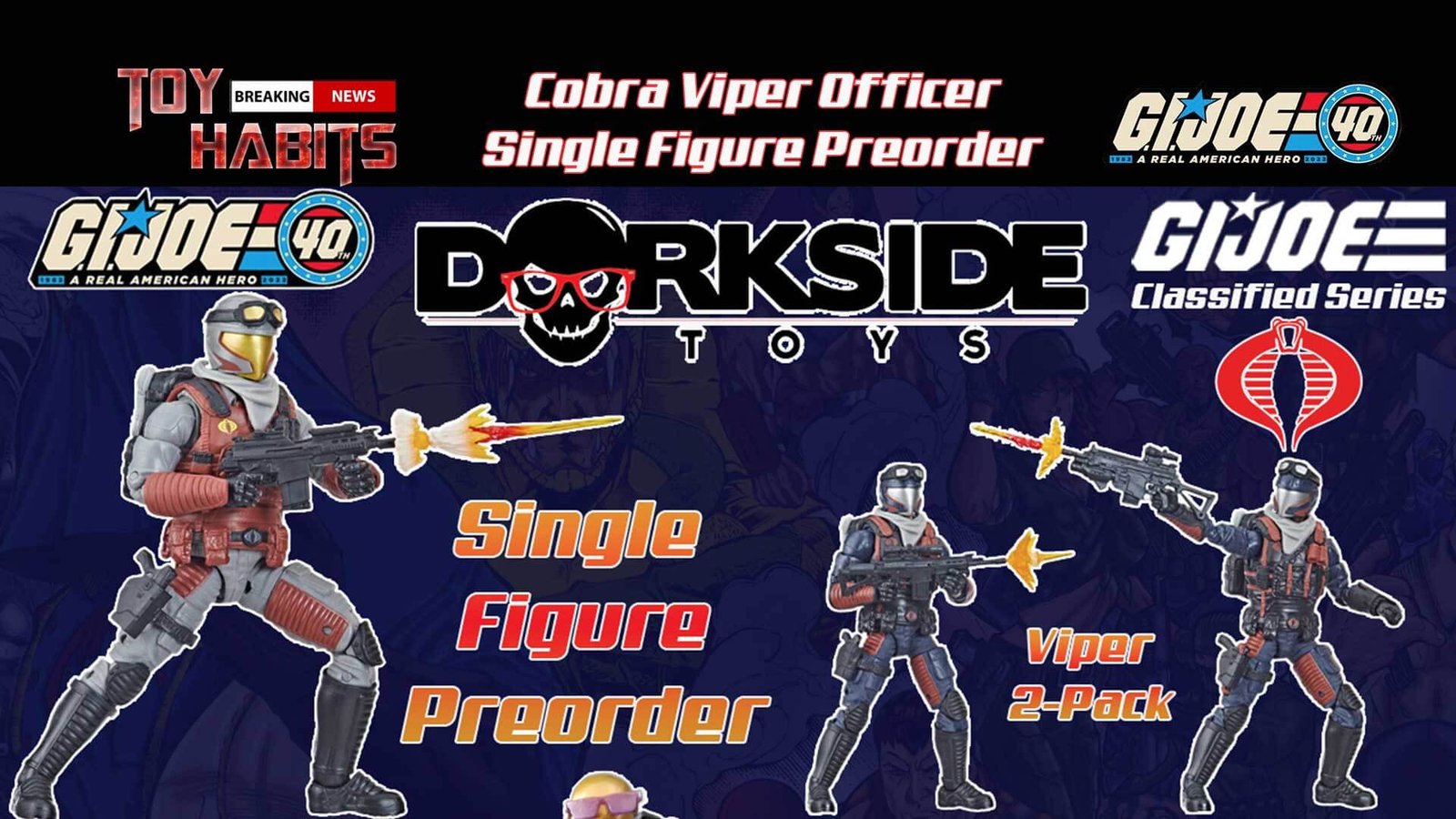 Cobra Viper Officer Single Figure Preorder GI Joe Classified Series