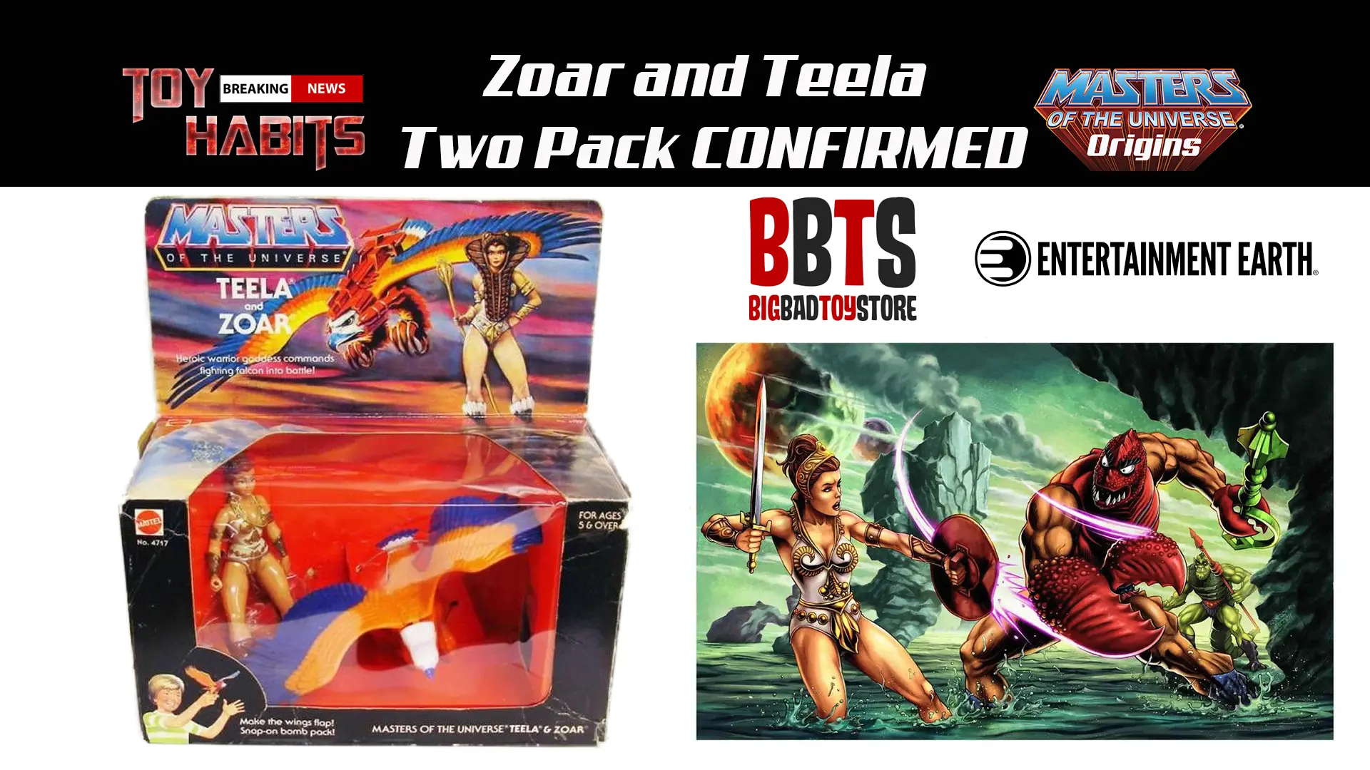 Zoar & Teela Two Pack Exclusive Confirmed Masters of the Universe