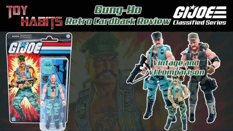Gung-Ho GI Joe Classified Series Retro Cardback Video Review and Comparisons