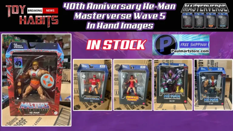 40th Anniversary He-Man and Masterverse Wave 5 In Hand Images