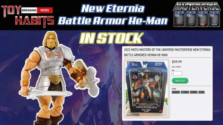 Masterverse New Eternia Battle Armor He-Man In Hand Image and IN STOCK