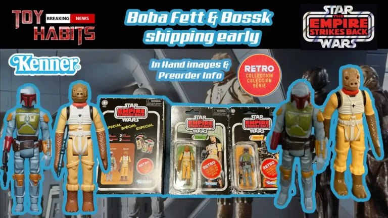 Boba Fett & Bossk Bounty Hunter Retro Collection 2 pack shipping early