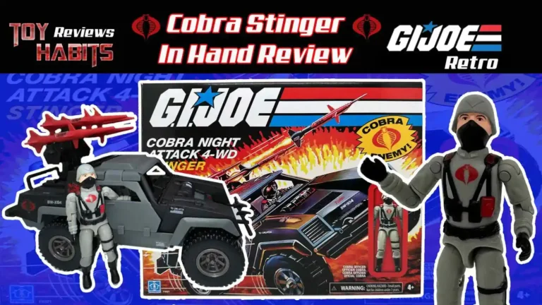 GI Joe Cobra Stinger & Officer Driver In Hand Review