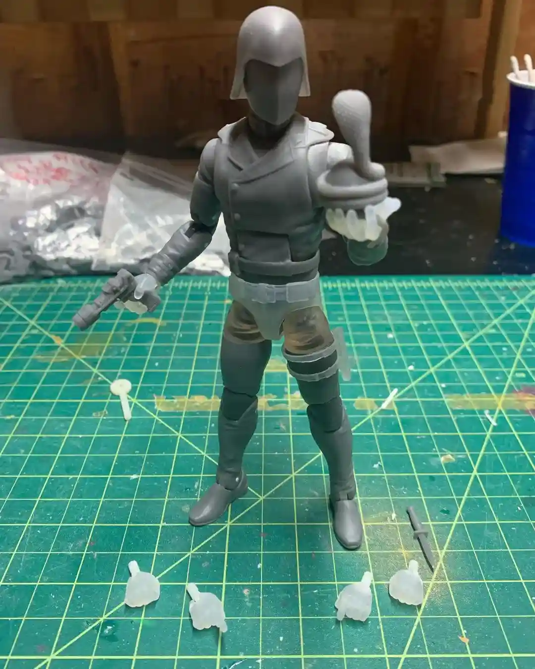 Mickey Mouse Cobra Commander GI Joe Classified Series Unpainted 1