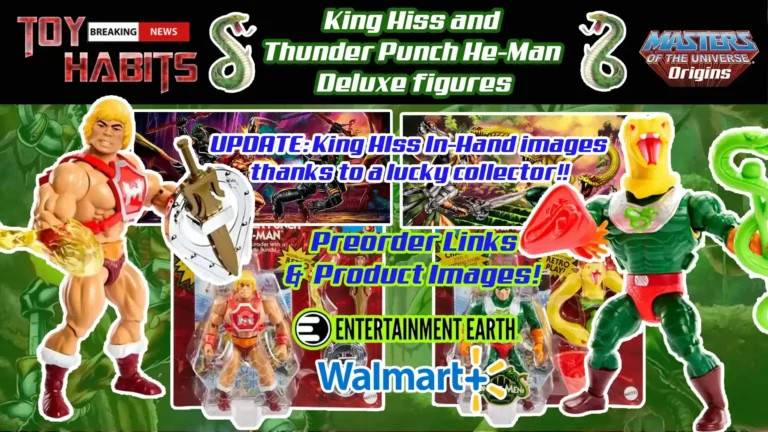 MOTU Origins King Hiss and Thunder Punch He-Man Deluxe figures