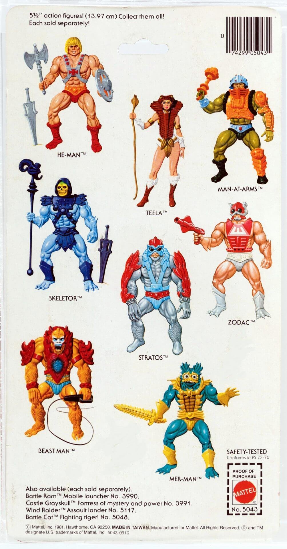 Masters of the Universe First Eight Vintage Figures