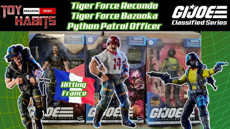 Tiger Force Recondo and Bazooka Plus Python Patrol Officer GI Joe Classified Series Figures Hitting Europe