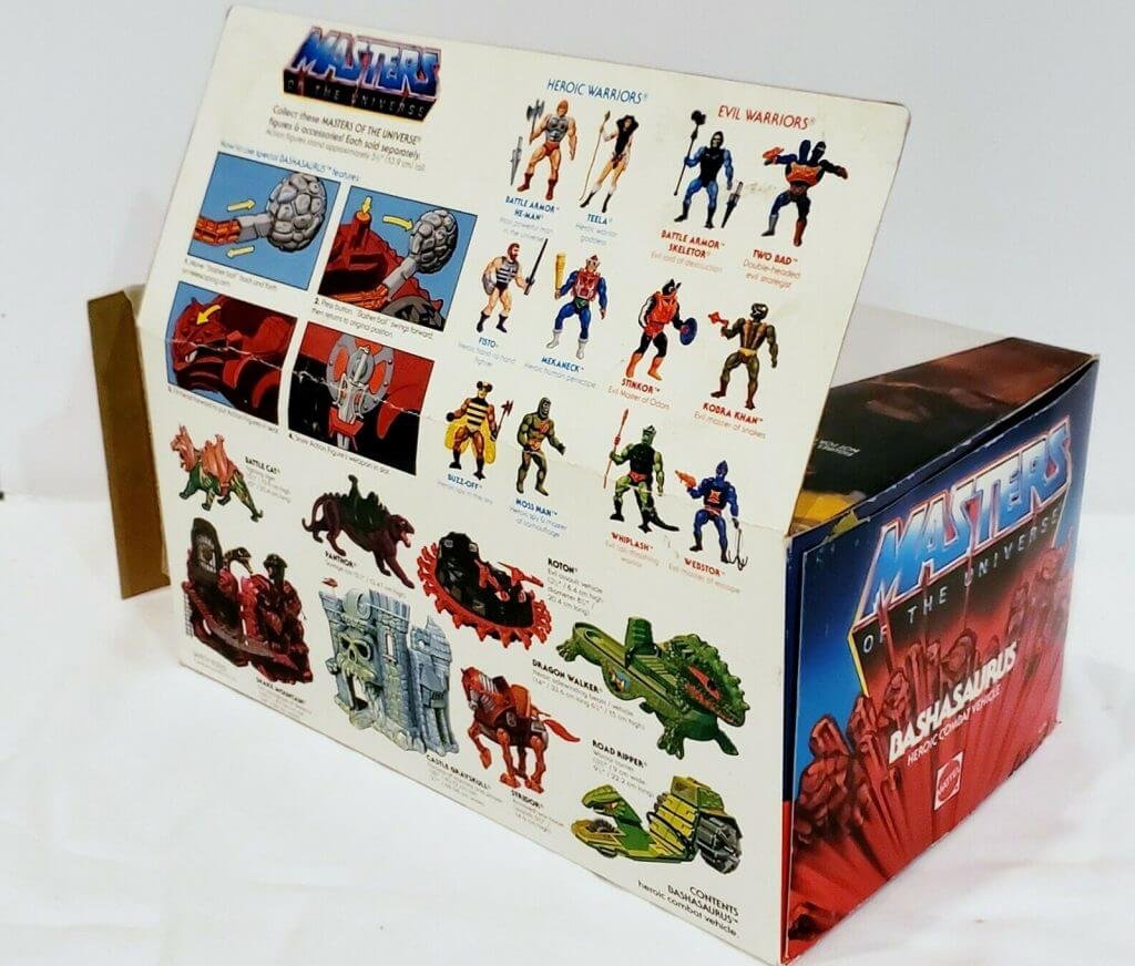 Bashasaurus Vintage MOTU Box Back