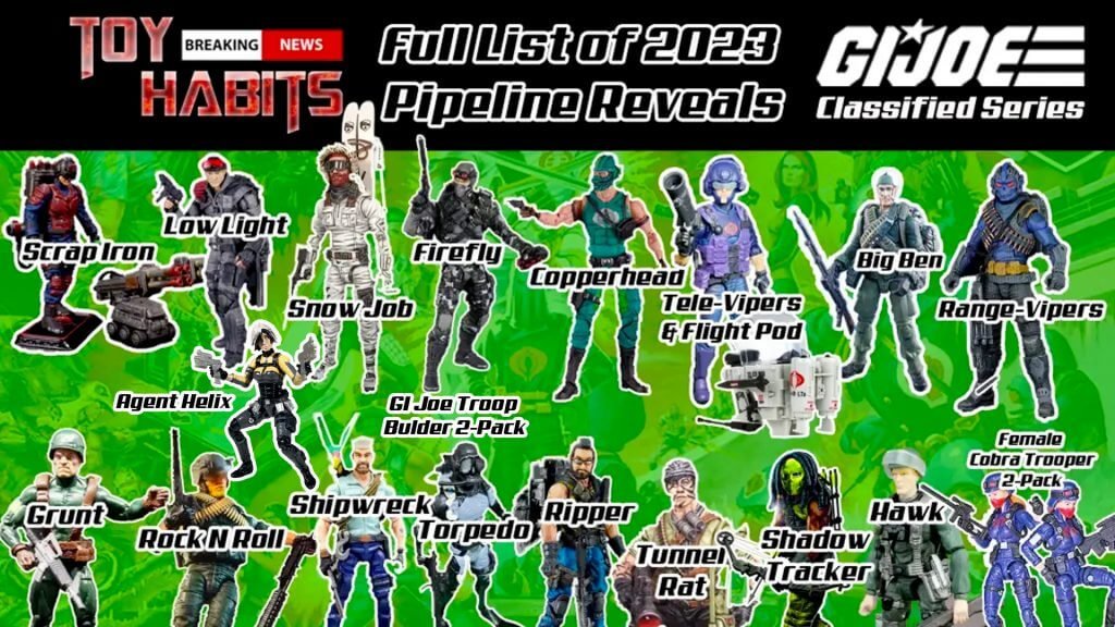 Full List of GI Joe Classified Series Pipeline Reveals Updated 2023