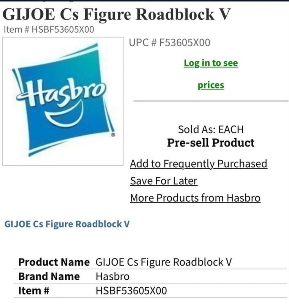 GI Joe Classified Series Tiger Force Roadblock Leak