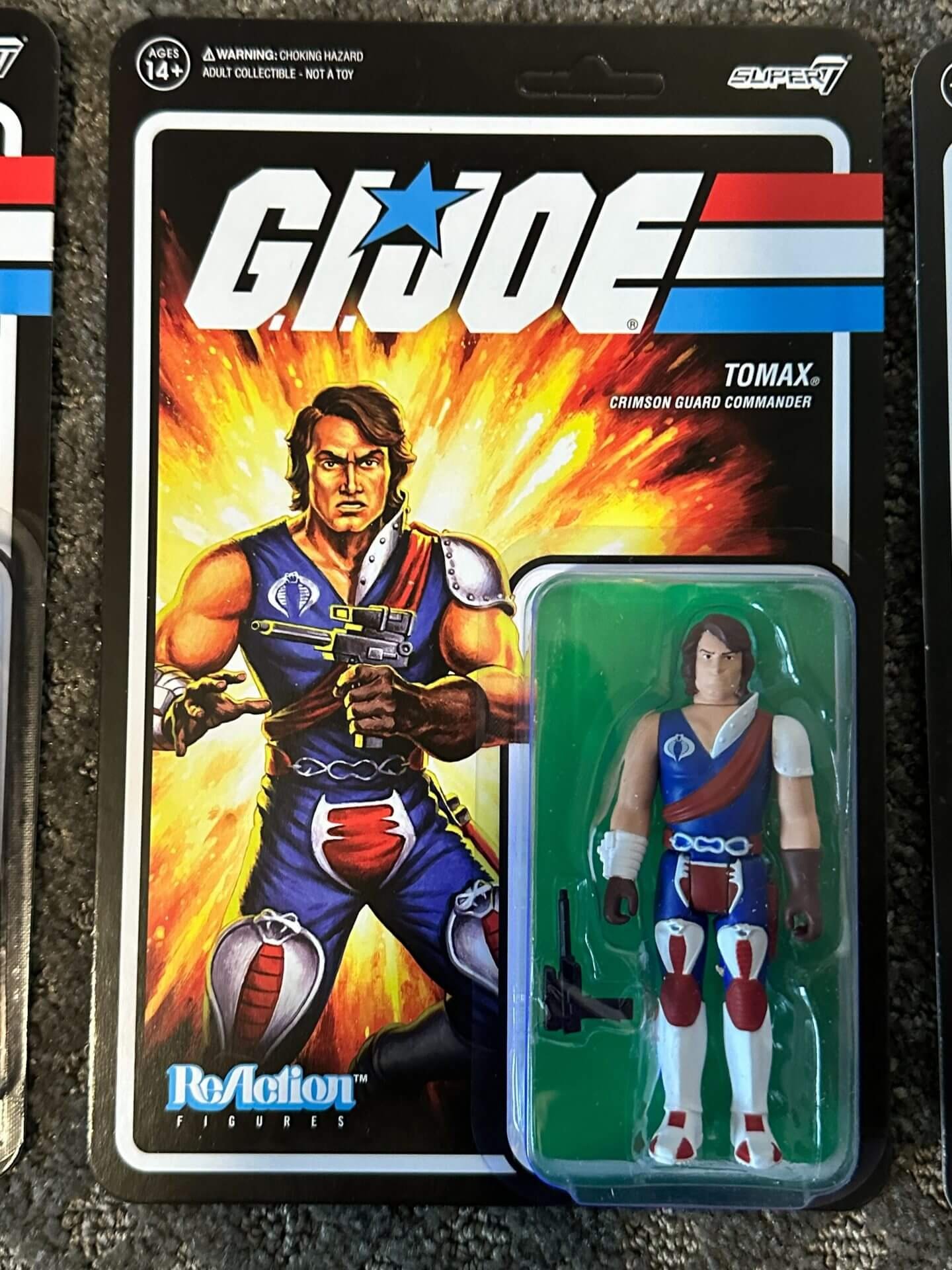 GI Joe Reaction Tomax MOC in hand