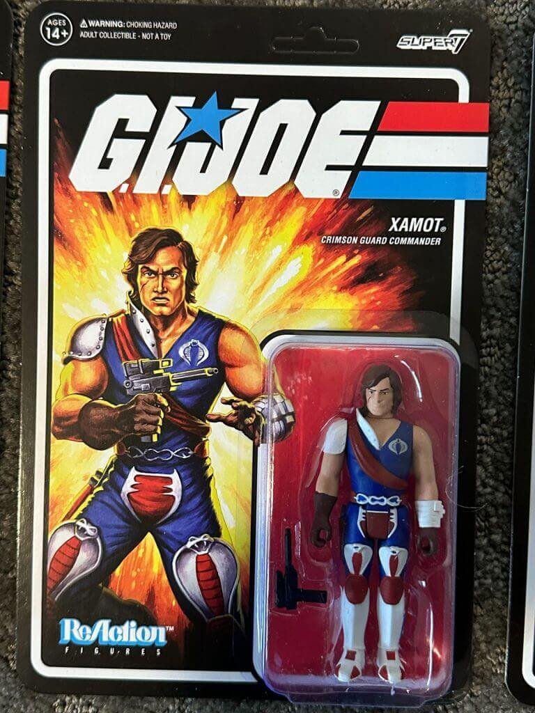 GI Joe Reaction Xamot MOC in hand