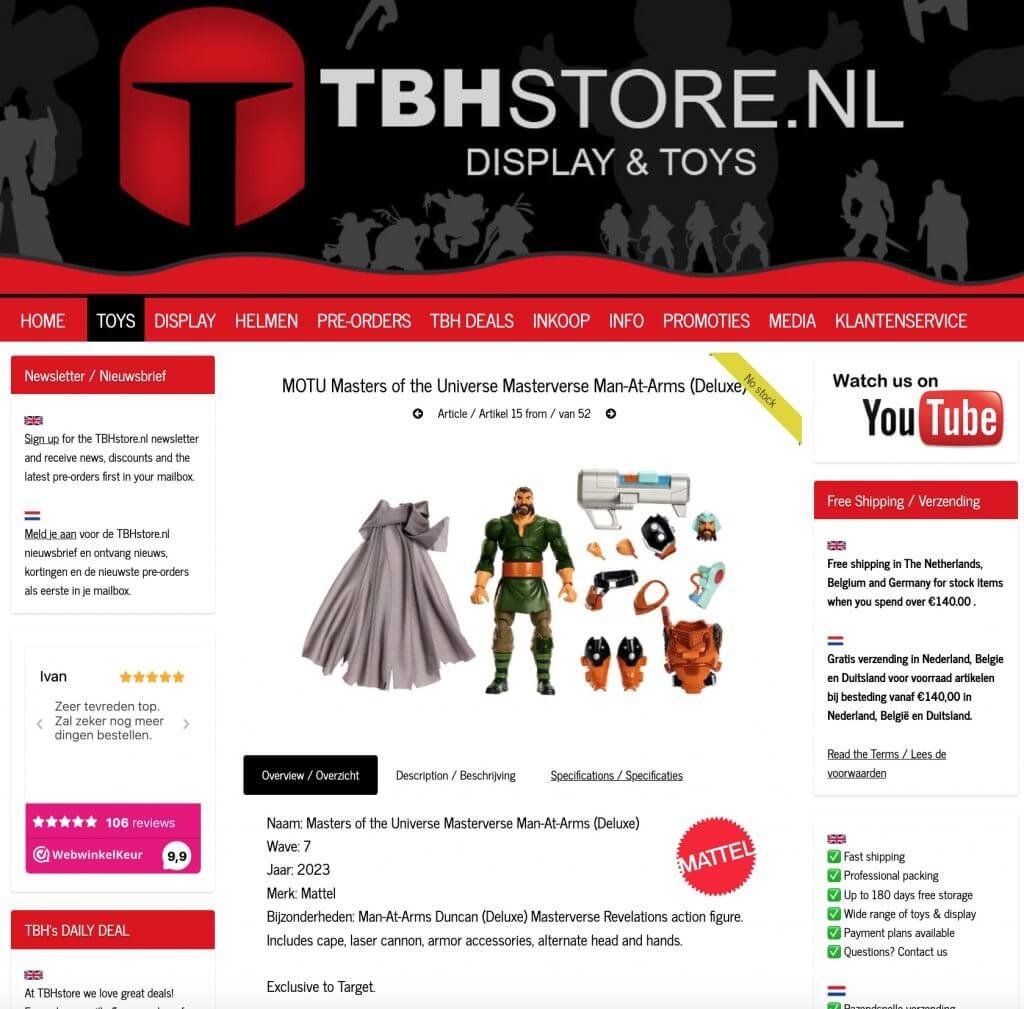 Man-At-Arms Deluxe Masters of the Universe Revelation Target Exclusive 2