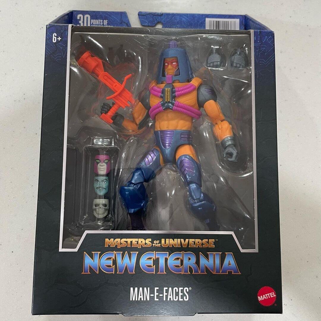 Man-E-Faces New Eternia Masterverse Box Front