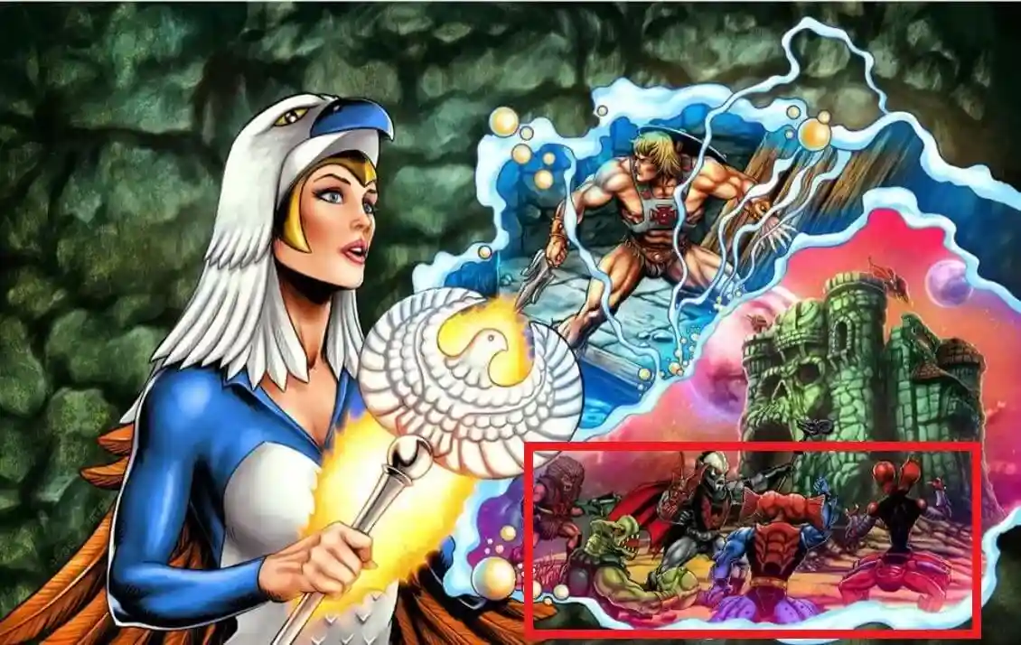Masters of the Universe Origins Sorceress Card back Artwork