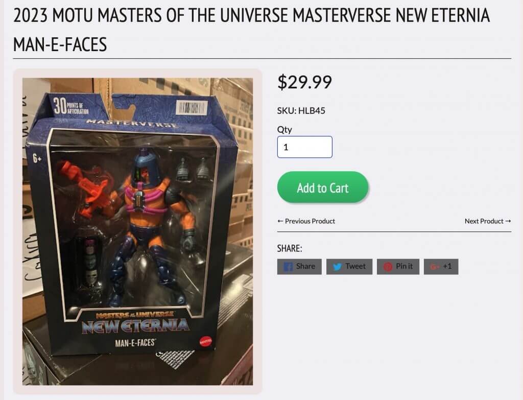 Masterverse Man-E-Faces Paulmart Product Page
