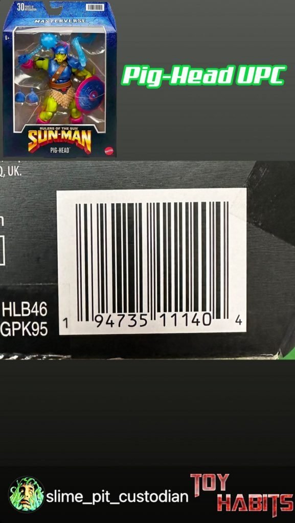 Masterverse Pig Head UPC