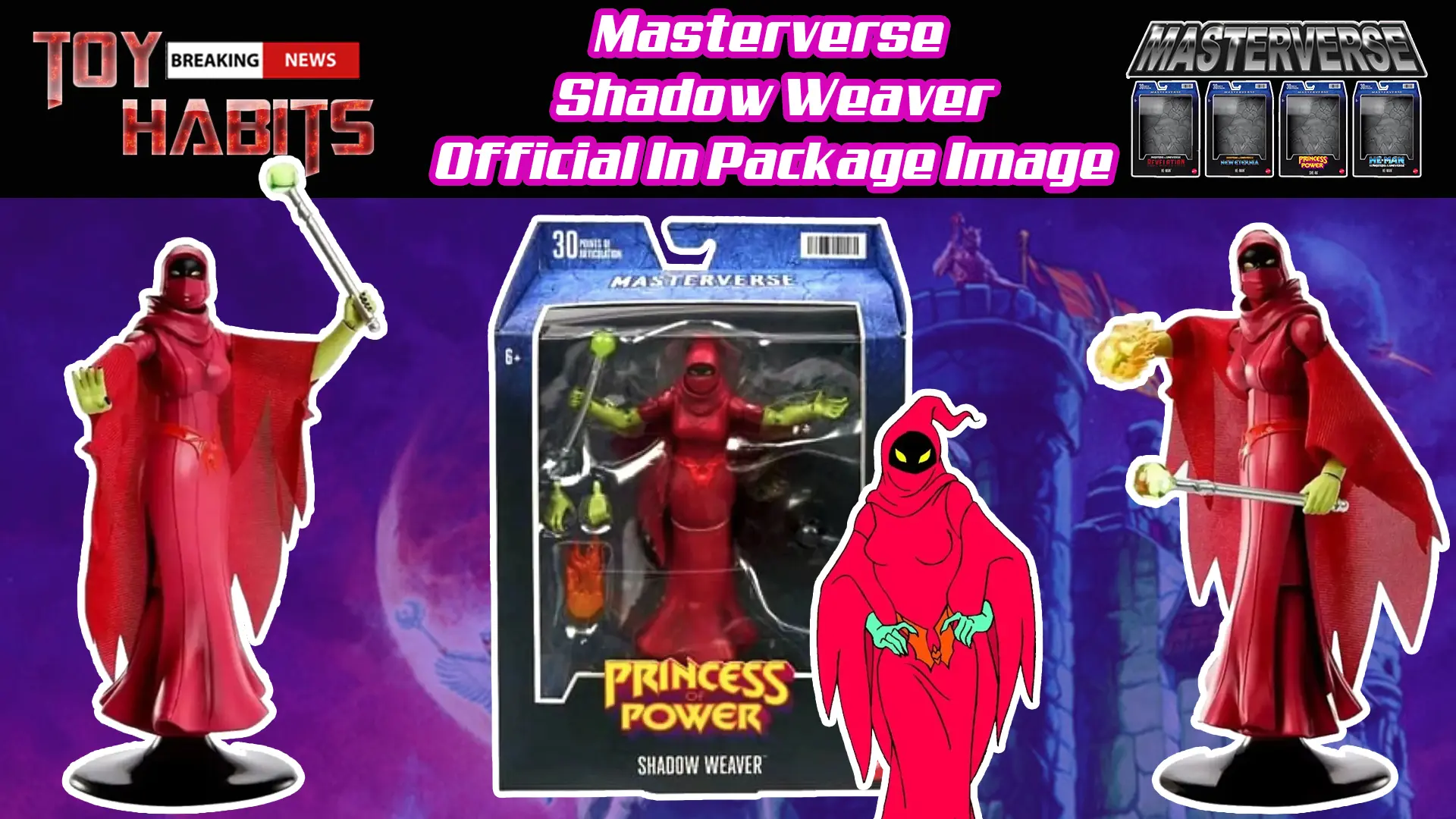 Masterverse Shadow Weaver Official In Package Image - Toy Habits