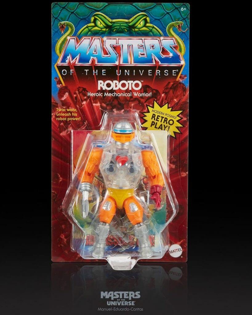 Mini Comic Roboto MOTU Origins Front Card View