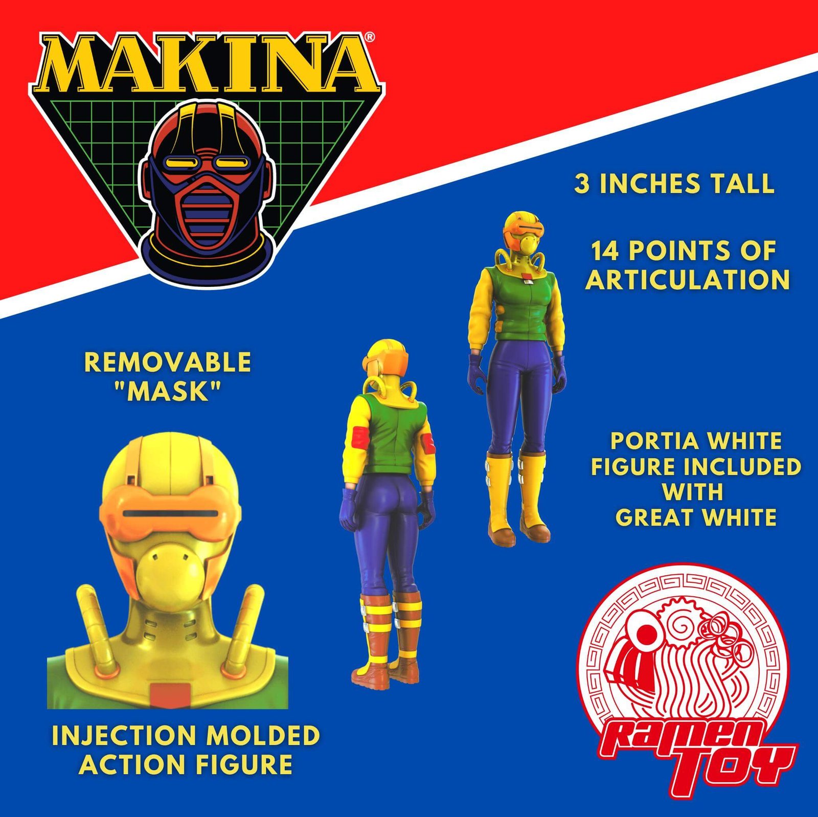 Portia White Gloria Baker MASK MAKINA Color Render Reveal