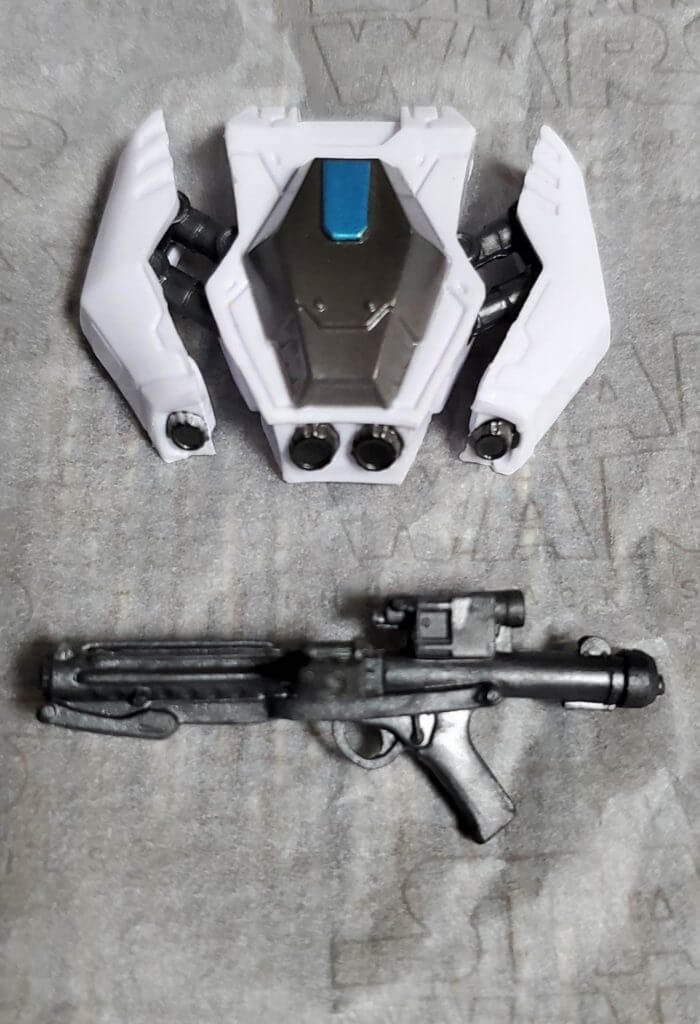 SCAR Trooper Mic Star Wars Black Series Backpack and Blaster