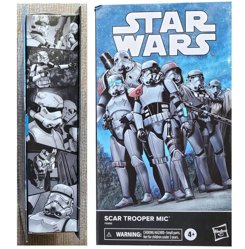 SCAR Trooper Mic Star Wars Black Series Box Front and Side