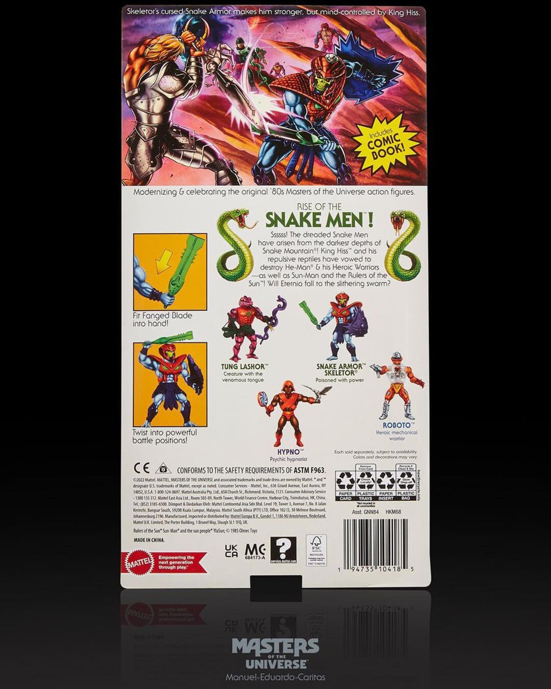 Snake Armor Skeletor MOTU Origins Rear Card View