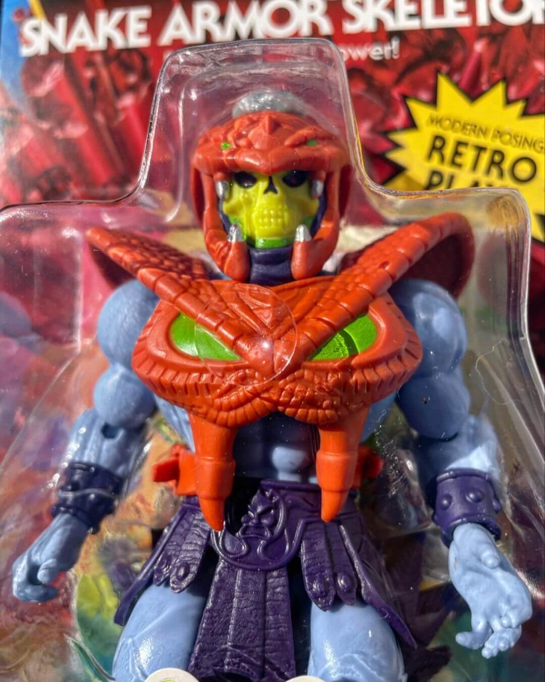 Snake Armor Skeletor MOTU Origins Wave 12 On Blister Close
