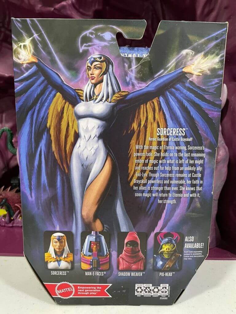 Sorceress Masters of the Universe Revelation Masterverse Box Art