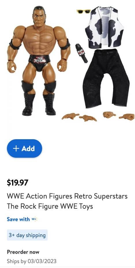 The Rock WWE Superstars Series 4 Preorder Date