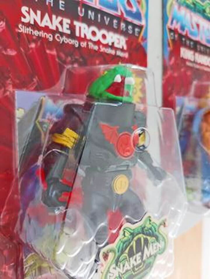 MOTU Origins Snake Trooper Wave 13 in hand close up