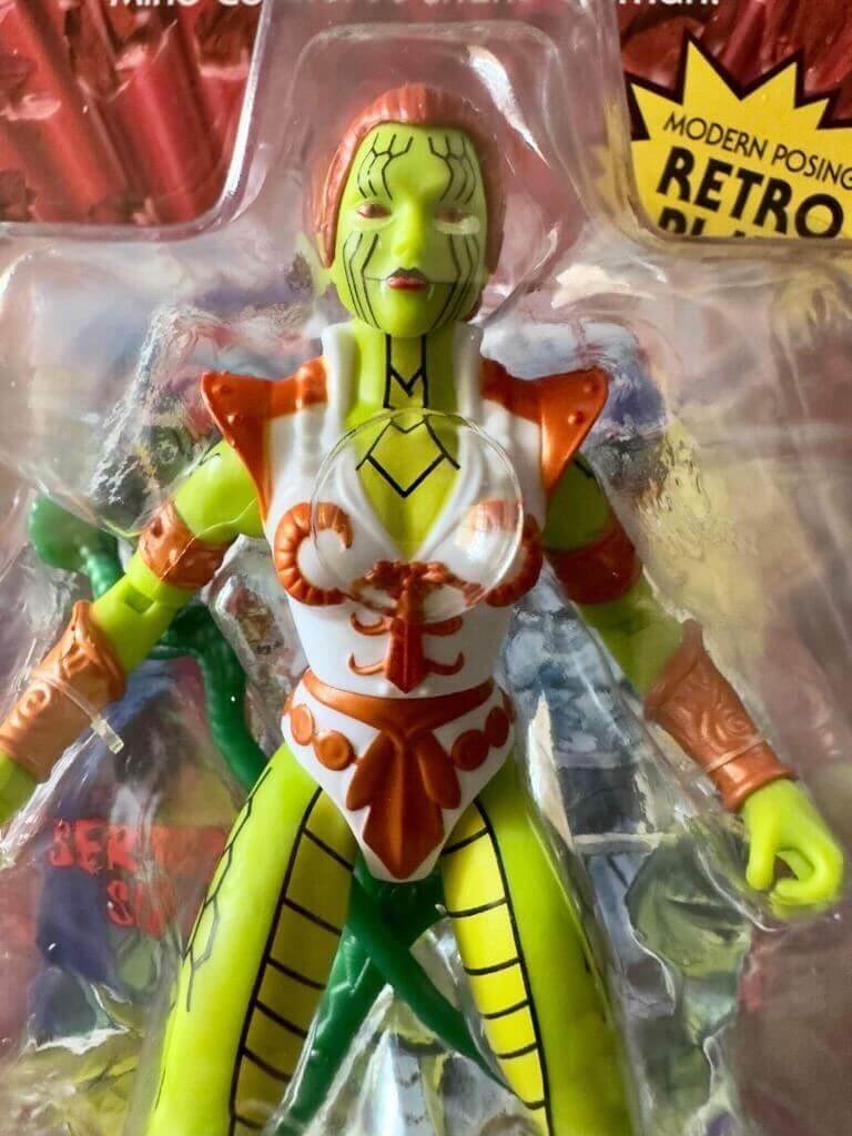 MOTU Origins Snake Trooper card back in Hand close up