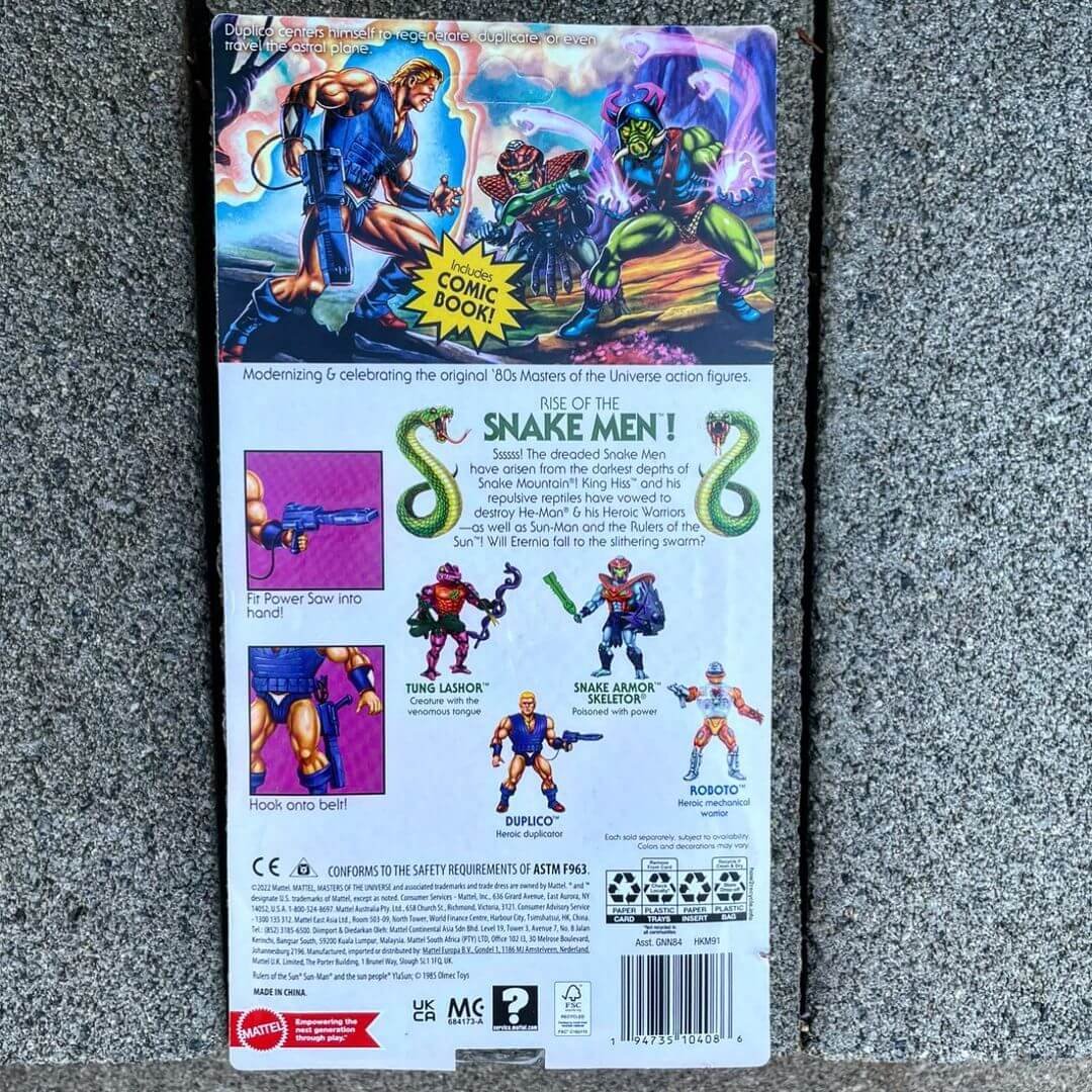 Master of the Universe Origins Duplico In hand new 2