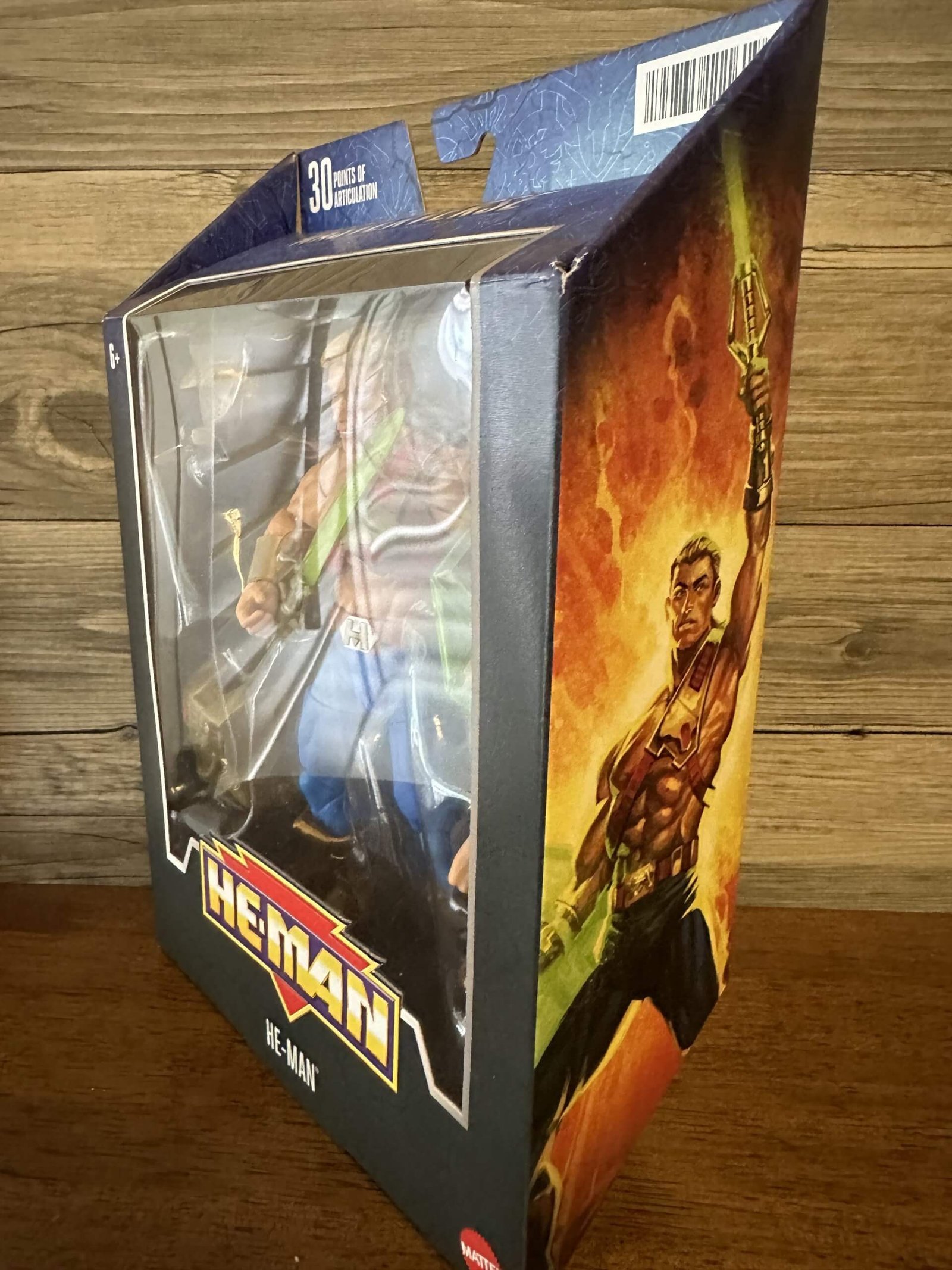 Masterverse Galactic Protector He-Man TS in hand angle of package