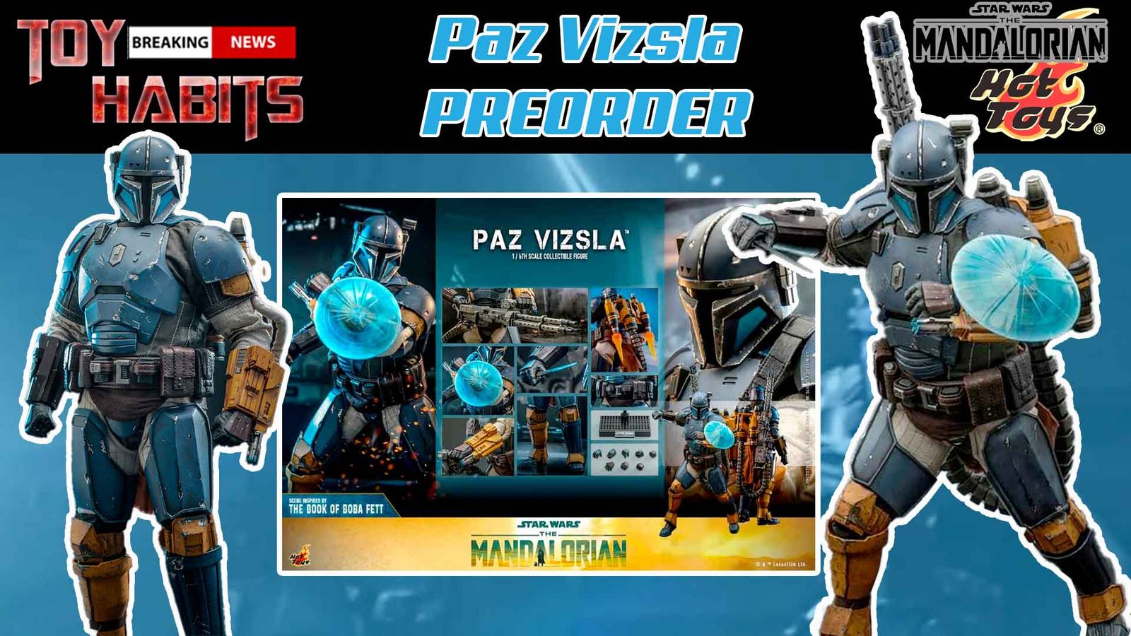 Paz-Vizsla-The-Mandalorian-Sixth-Scale-Hot-Toys-Preorder