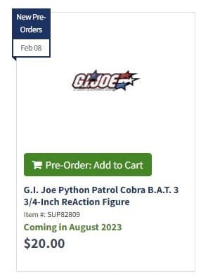 Python Patrol BAT EE Listing
