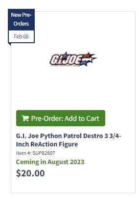 Python Patrol Destro EE Listing