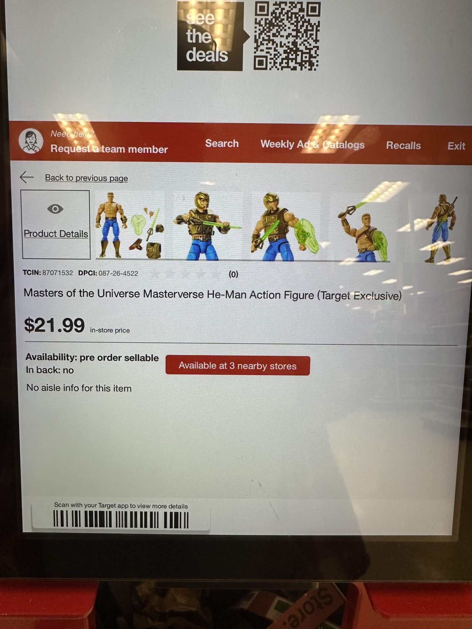 Target Price Check Kioks Masterverse Galactic Protector He-Man 1