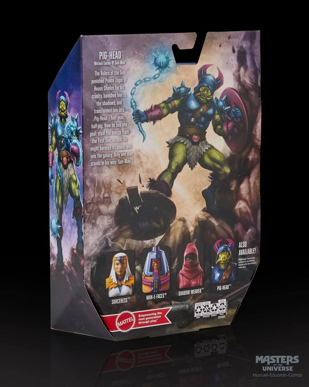 Masterverse Pig Head rear package