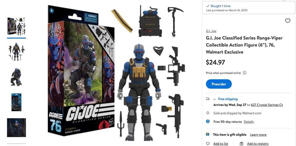 Range-Viper-GI-Joe-Classified-Series-Walmart-Product-Page