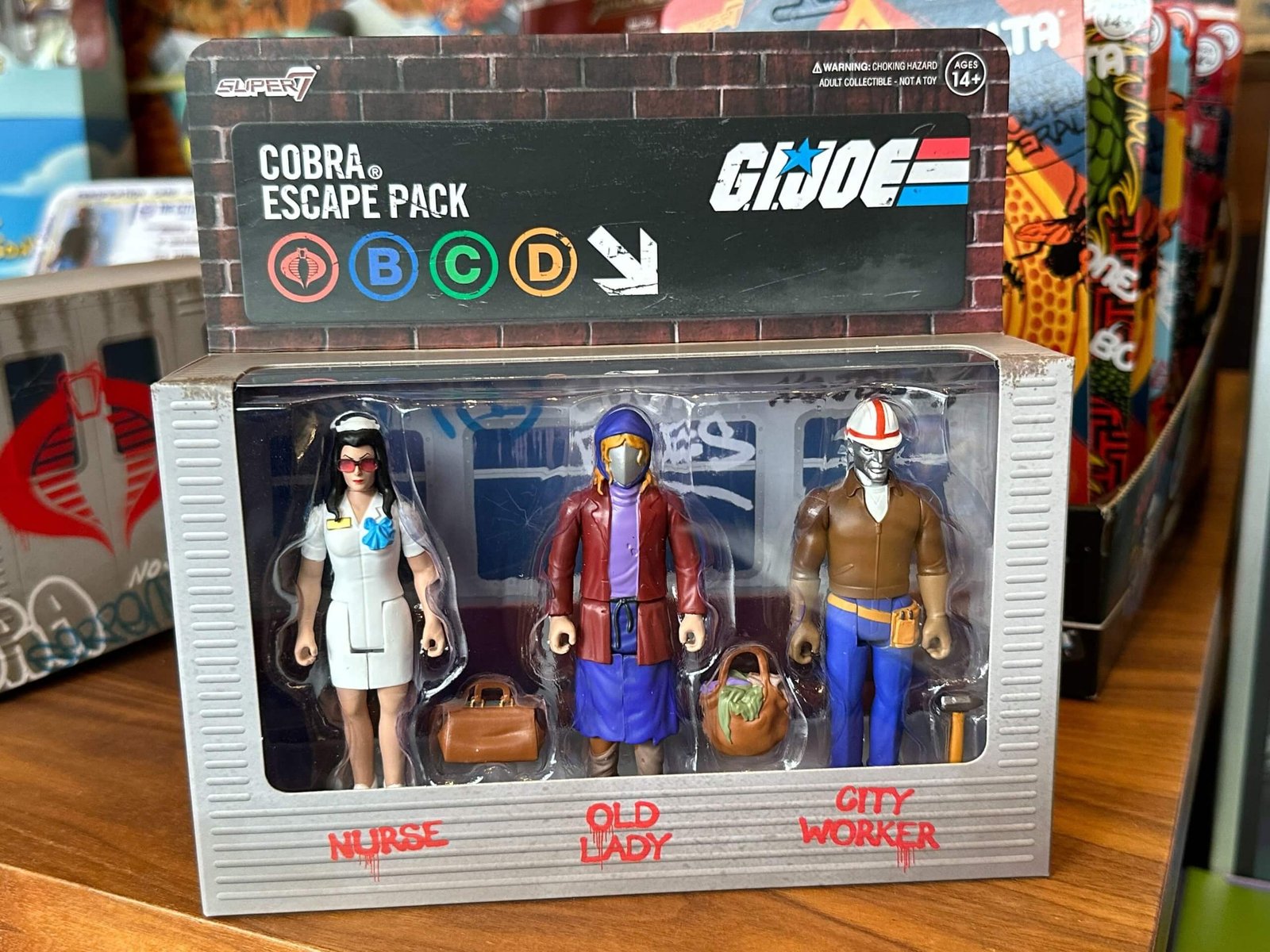 Super7 GI Joe ReAction Cobra Escape package front