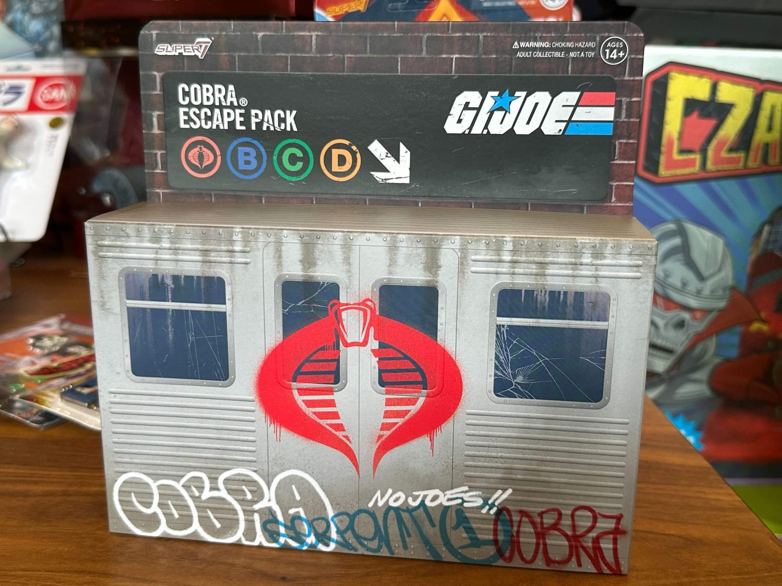 Super7 GI Joe ReAction Cobra Escape package sleeve