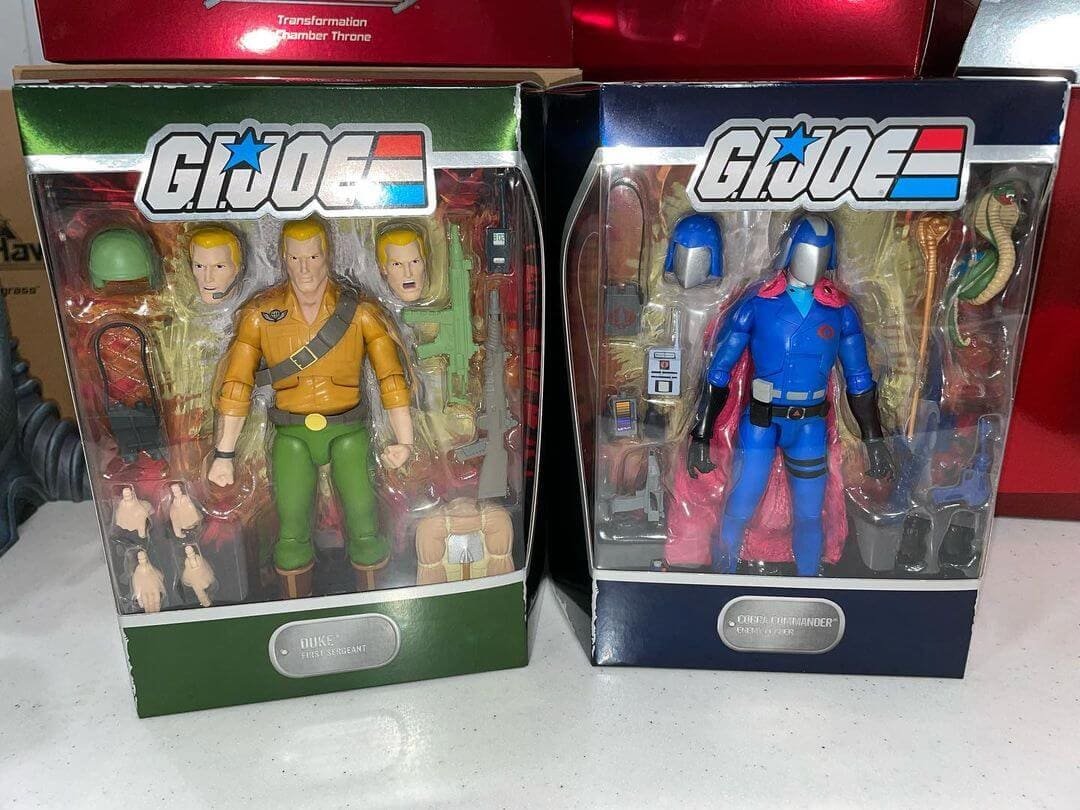Super7 GI Joe Ultimates Cobra Commander & Duke packages