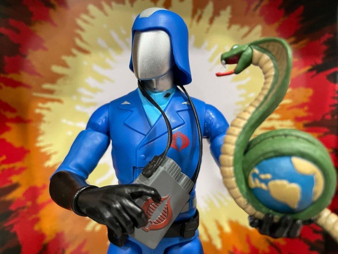 Super7 GI Joe Ultimates Cobra Commander action pose 2