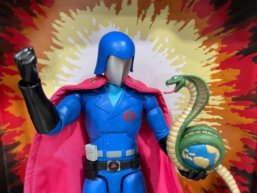 Super7 GI Joe Ultimates Cobra Commander action pose 4