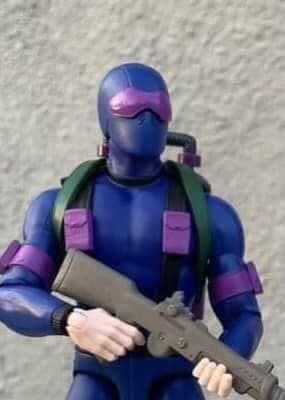 Super7 GI Joe Ultimates Snake Eyes action pose 10