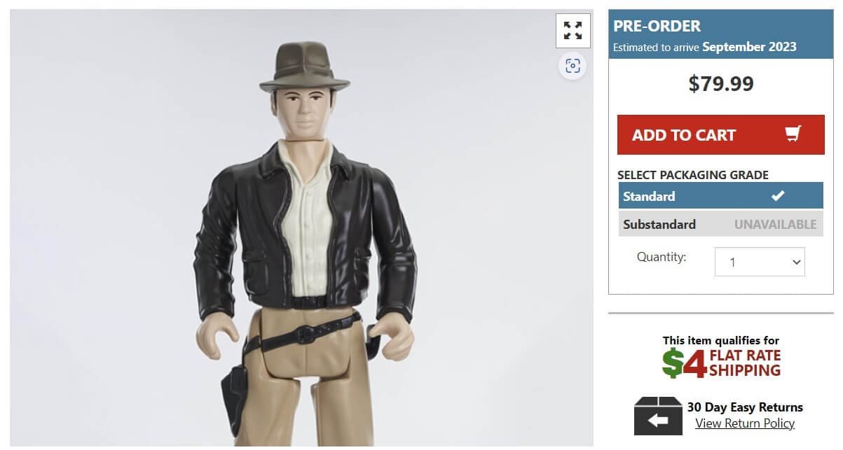 Gentle Giant Indiana Jones page BBTS link