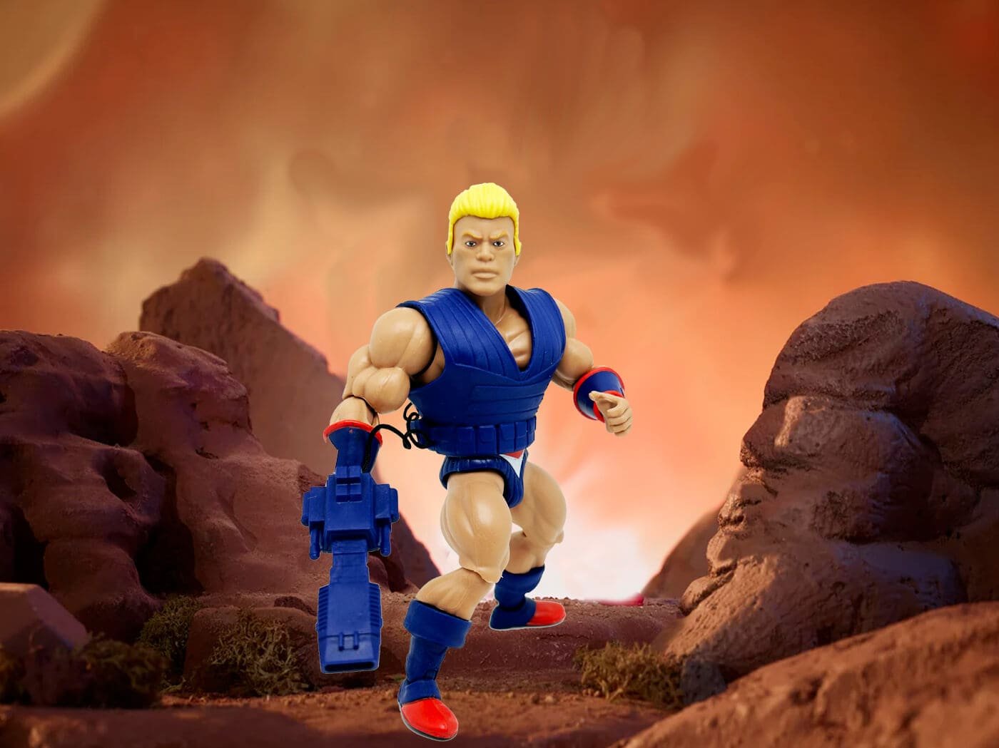 Masters of the Universe MOTU Origins Duplico In Hand sunset