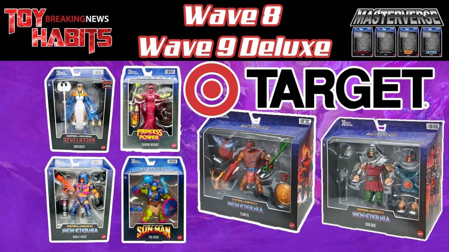 The Wave Target Masterverse Wave 8 and Deluxe Wave 9 Figures on Target - Toy Habits