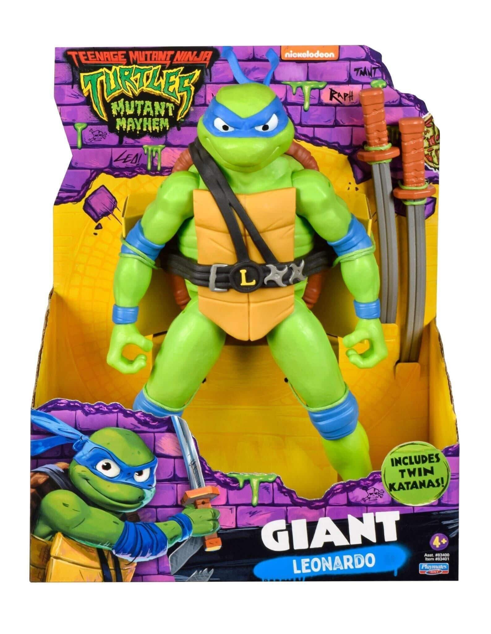 Teenage Mutant Ninja Turtle Turtle Meyhem Giant Leonardo package